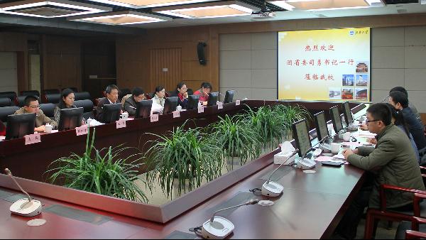 共青团江苏省委副书记司勇一行来我校调研工作