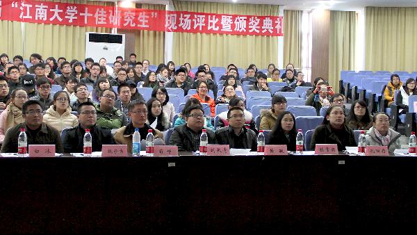 我校举行“十佳大学生”、“十佳研究生”评选活动