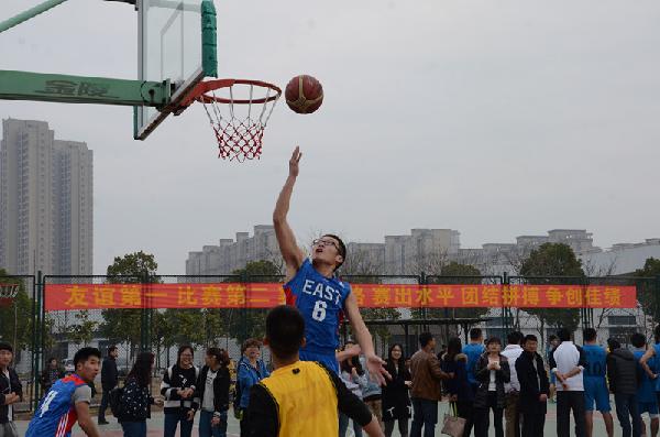 【物联网学院】物联学子在2014年江南大学篮球联赛竞赛中首场获胜